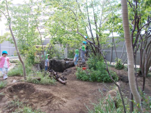 園庭（なかよしの森）を探索！