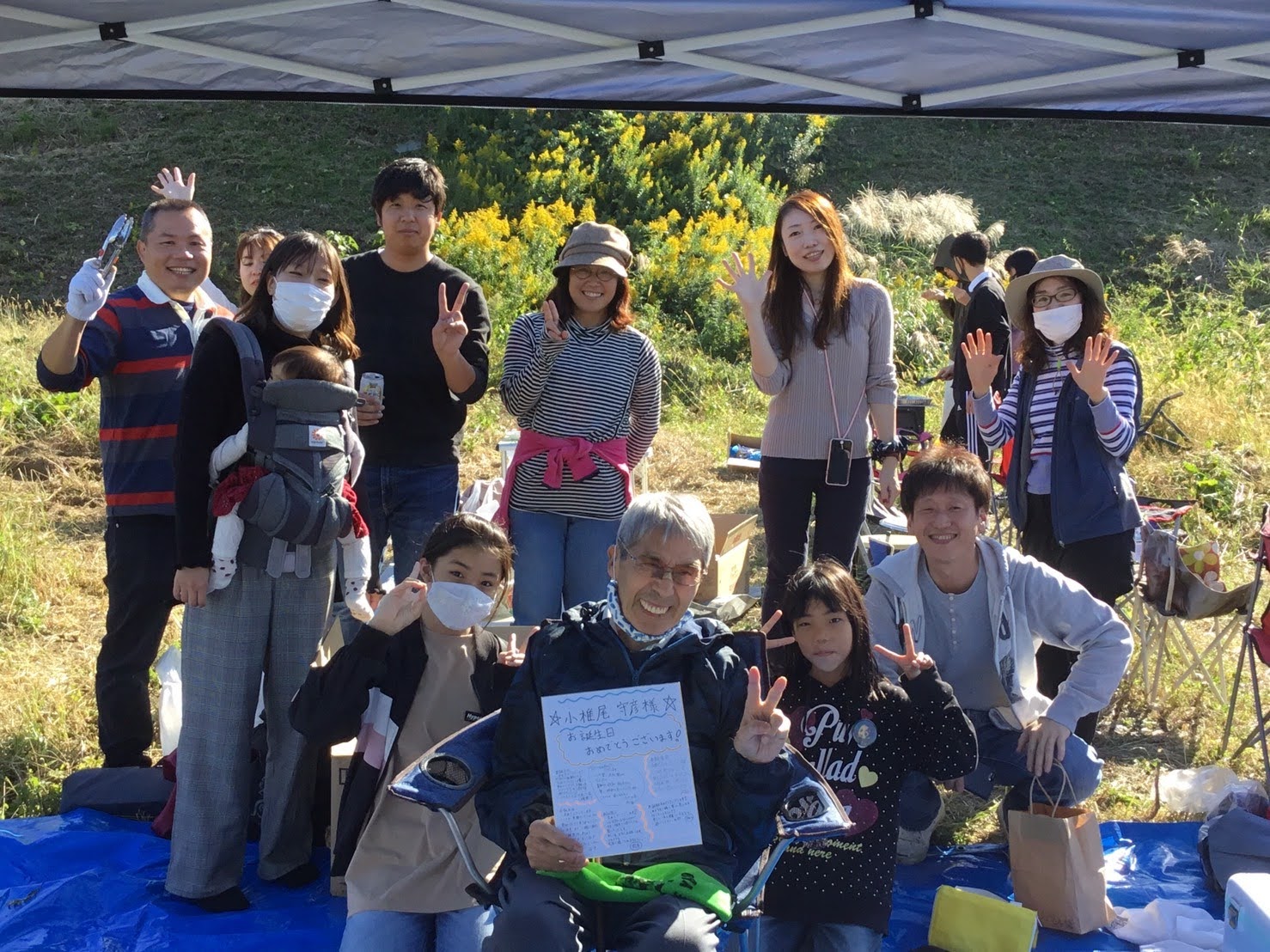 SCSファームでのBBQの様子